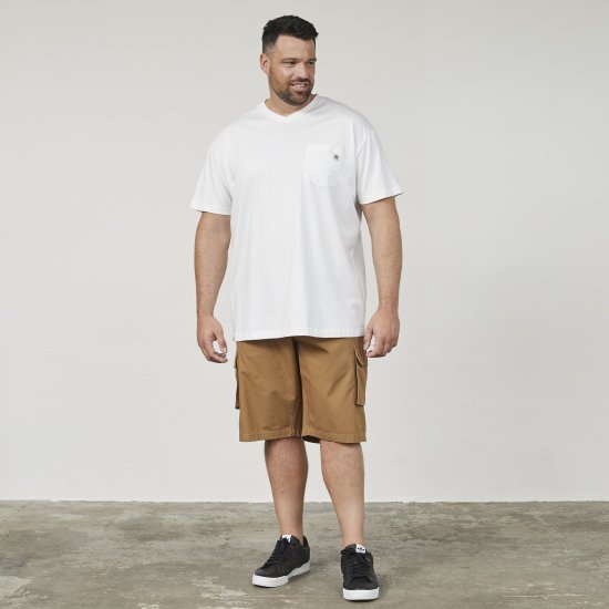 North Latitude 61322 T-Shirt Col V Blanc - T-shirts - T-shirts Homme Grande Taille