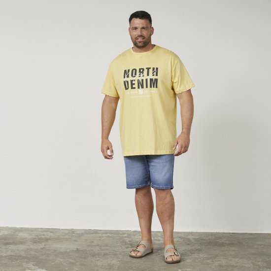 North Latitude 61335 T-Shirt Slub Imprimé Maïs - T-shirts - T-shirts Homme Grande Taille