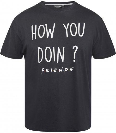 North Latitude 61353 FRIENDS T-Shirt Noir - T-shirts - T-shirts Homme Grande Taille