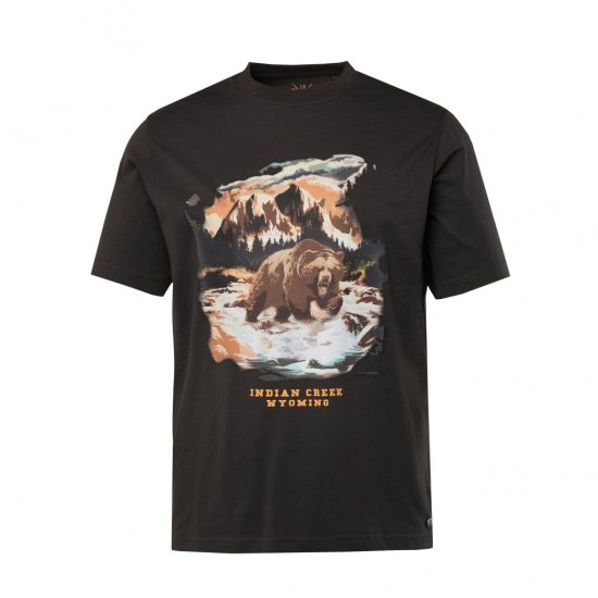 JP1880 T-Shirt Indian Creek Anthracite TALL - VÊTEMENTS HOMME MT-6XLT - Vêtements Tall Homme
