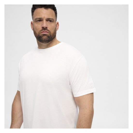 North Latitude T-Shirt O-Neck White - T-shirts - T-shirts Homme Grande Taille