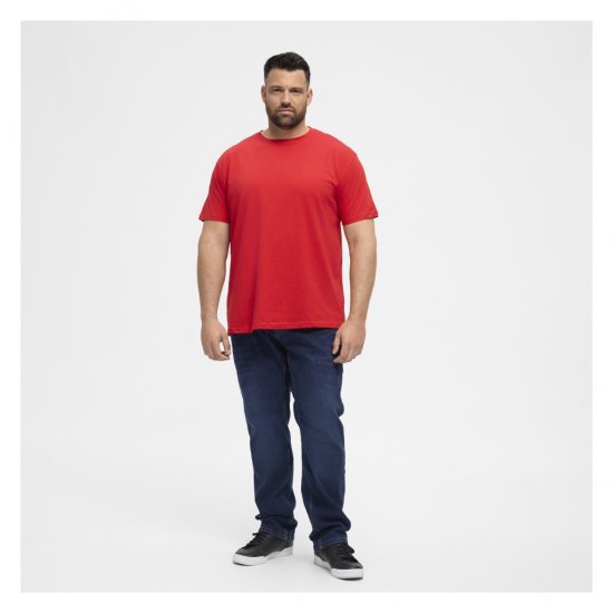 North Latitude T-Shirt O-Neck Red - T-shirts - T-shirts Homme Grande Taille