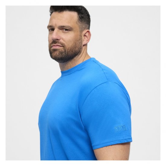 North Latitude T-Shirt O-Neck Cobolt Blue - T-shirts - T-shirts Homme Grande Taille