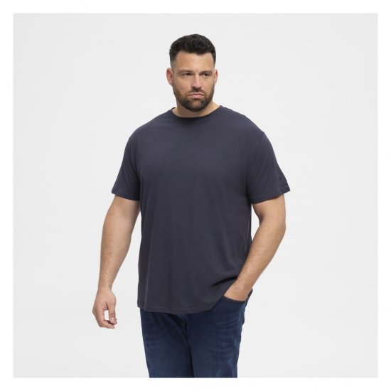 North Latitude T-Shirt O-Neck Navy Blue - T-shirts - T-shirts Homme Grande Taille