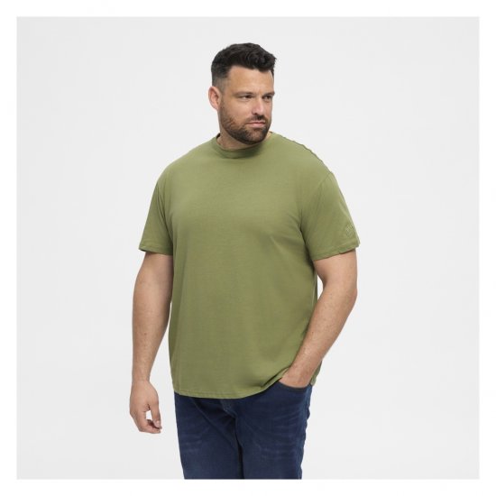 North Latitude T-Shirt O-Neck Olive Green - T-shirts - T-shirts Homme Grande Taille
