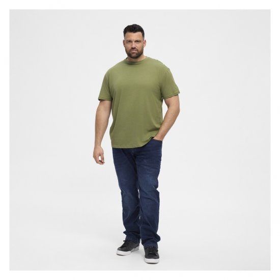 North Latitude T-Shirt O-Neck Olive Green - T-shirts - T-shirts Homme Grande Taille