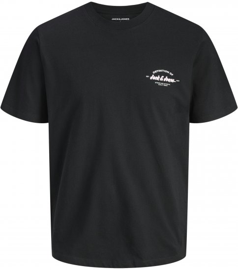 Jack & Jones Brandon T-Shirt Black - T-shirts - T-shirts Homme Grande Taille