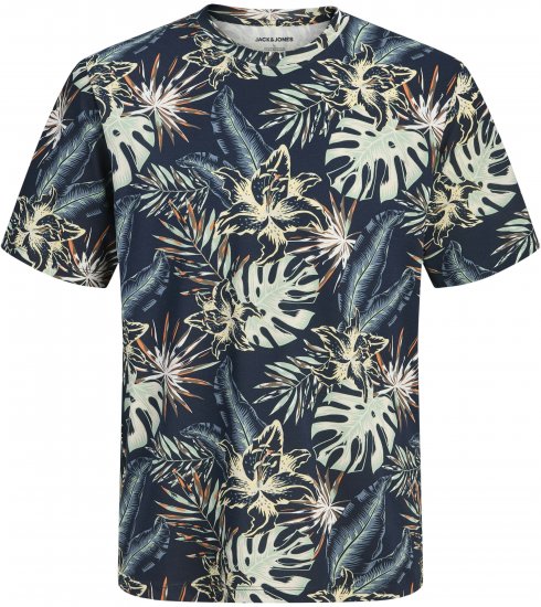 Jack & Jones Honolulu T-Shirt Navy - T-shirts - T-shirts Homme Grande Taille