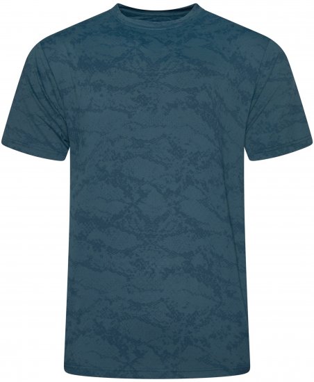 Kam Jeans AP013 Technical T-Shirt Blue - T-shirts avec impression - 