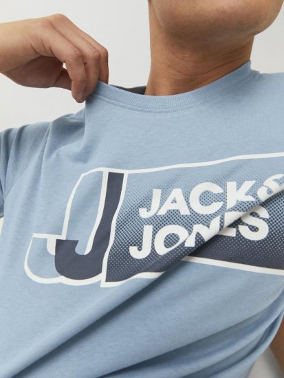 Jack & Jones Logan T-Shirt Turquoise - T-shirts - T-shirts Homme Grande Taille