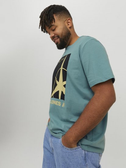 Jack & Jones Conrad T-Shirt Grey - T-shirts - T-shirts Homme Grande Taille