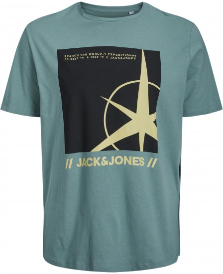 Jack & Jones Conrad T-Shirt Grey - T-shirts - T-shirts Homme Grande Taille