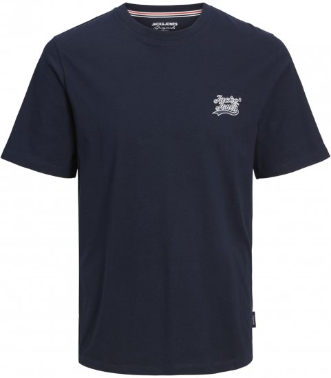 Jack & Jones Trevor T-Shirt Navy - T-shirts - T-shirts Homme Grande Taille