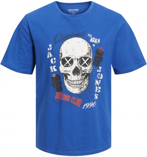 Jack & Jones Roxbury T-Shirt Blue - T-shirts - T-shirts Homme Grande Taille
