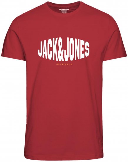 Jack & Jones Marque T-Shirt Red - T-shirts - T-shirts Homme Grande Taille