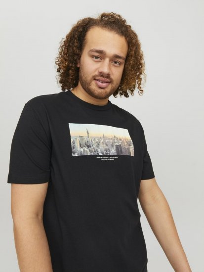 Jack & Jones Copenhagen Photo T-Shirt Black - T-shirts - T-shirts Homme Grande Taille