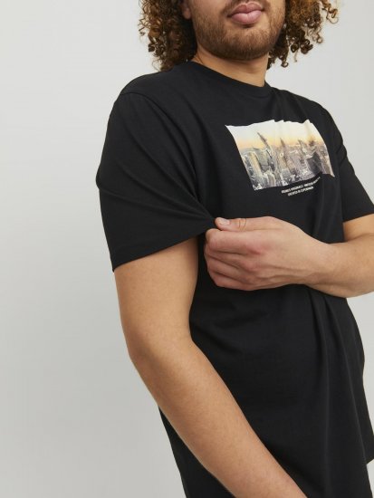 Jack & Jones Copenhagen Photo T-Shirt Black - T-shirts - T-shirts Homme Grande Taille