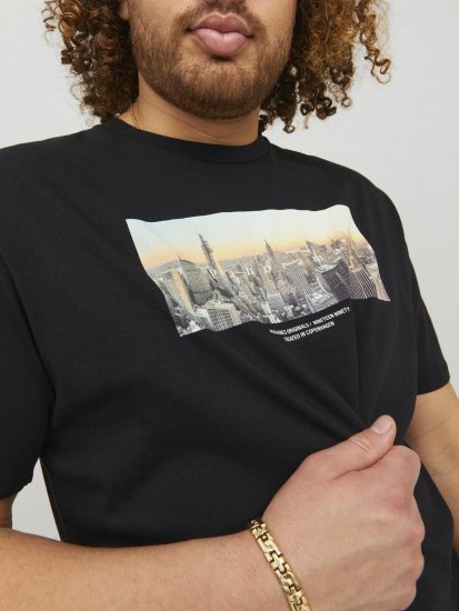 Jack & Jones Copenhagen Photo T-Shirt Black - T-shirts - T-shirts Homme Grande Taille