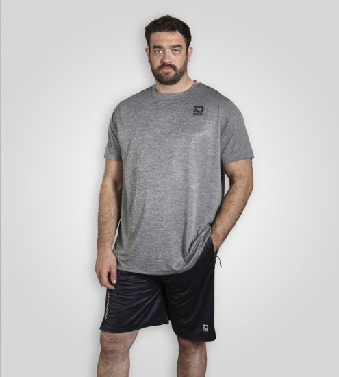 D555 Retford T-Shirt Lightweight Peach Finished Grey - T-shirts - T-shirts Homme Grande Taille