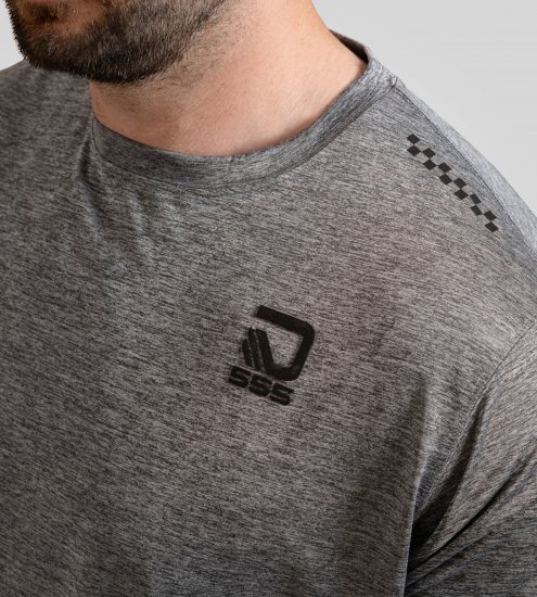 D555 Retford T-Shirt Lightweight Peach Finished Grey - T-shirts - T-shirts Homme Grande Taille
