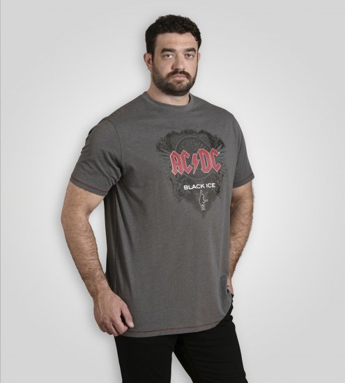 D555 Clydebank T-Shirt Official AC/DC Black Ice Grey - T-shirts - T-shirts Homme Grande Taille