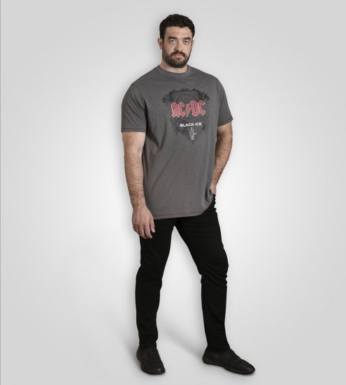 D555 Clydebank T-Shirt Official AC/DC Black Ice Grey - T-shirts - T-shirts Homme Grande Taille