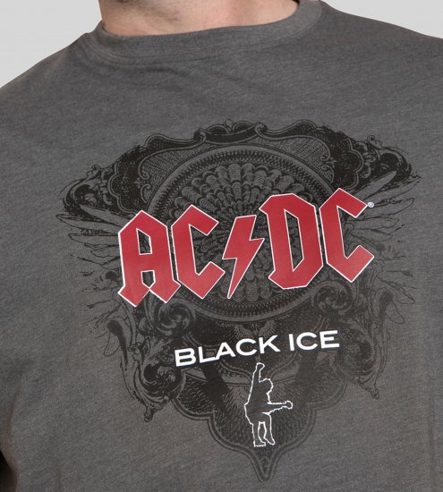 D555 Clydebank T-Shirt Official AC/DC Black Ice Grey - T-shirts - T-shirts Homme Grande Taille