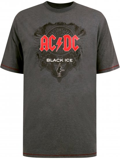 D555 Clydebank T-Shirt Official AC/DC Black Ice Grey - T-shirts - T-shirts Homme Grande Taille