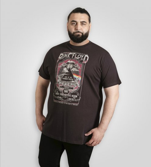 D555 Blackpool T-Shirt Official Pink Floyd Black - T-shirts - T-shirts Homme Grande Taille