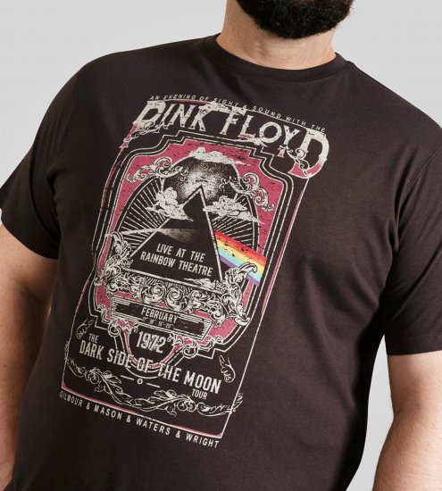 D555 Blackpool T-Shirt Official Pink Floyd Black - T-shirts - T-shirts Homme Grande Taille