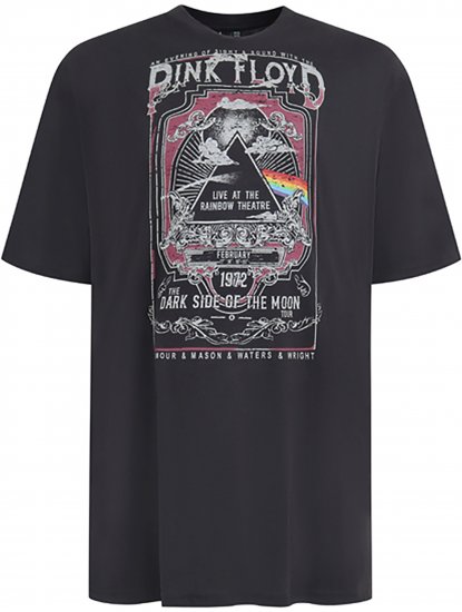 D555 Blackpool T-Shirt Official Pink Floyd Black - T-shirts - T-shirts Homme Grande Taille