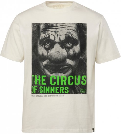 STHUGE T-Shirt Circus Of Sinners White - T-shirts - T-shirts Homme Grande Taille