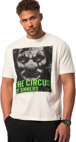 STHUGE T-Shirt Circus Of Sinners White - T-shirts - T-shirts Homme Grande Taille
