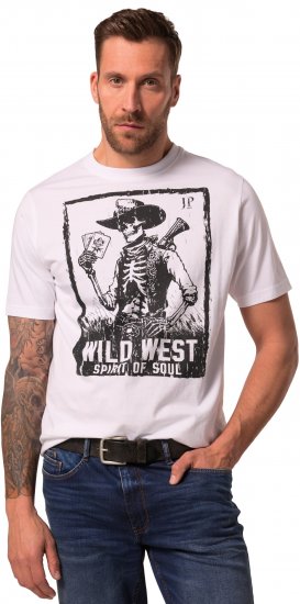 JP1880 T-Shirt 2-Pack Wild West Black And White - T-shirts - T-shirts Homme Grande Taille