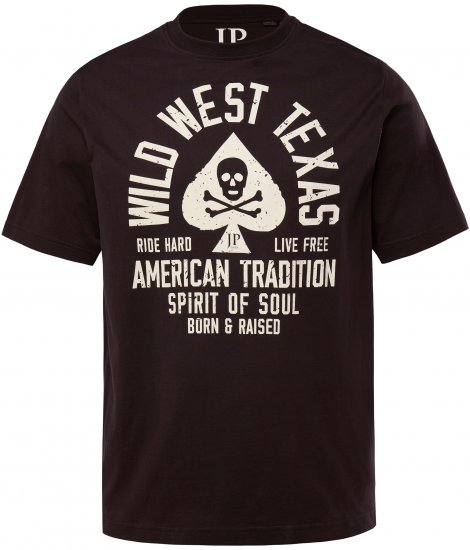 JP1880 T-Shirt 2-Pack Wild West Black And White - T-shirts - T-shirts Homme Grande Taille