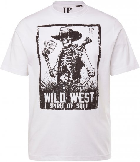 JP1880 T-Shirt 2-Pack Wild West Black And White - T-shirts - T-shirts Homme Grande Taille