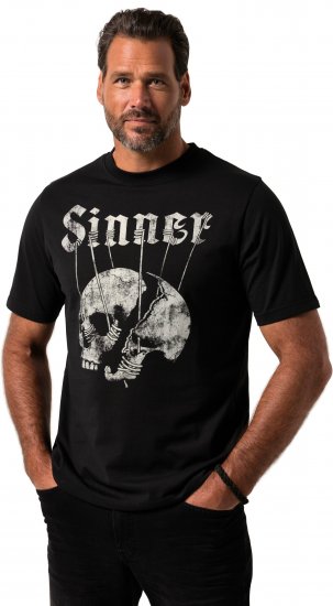 JP1880 T-Shirt Sinner Black - T-shirts - T-shirts Homme Grande Taille