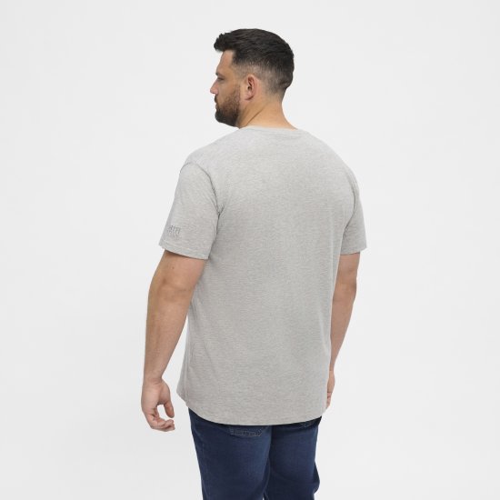 North Latitude T-Shirt O-Neck Grey Melange TALL - TALL T-shirts - 