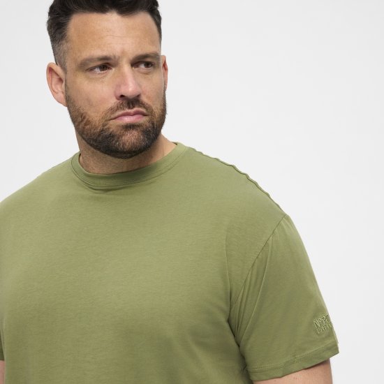 North Latitude T-Shirt O-Neck Olive Green TALL - TALL T-shirts - T-Shirts Longueur Extra pour Grands Hommes