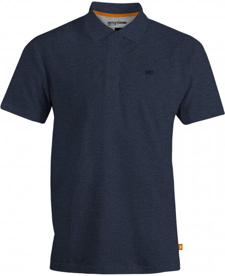 Motley Denim Bratislava Polo Dark Indigo - Polos - Polos homme grande taille