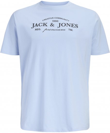 Jack & Jones Kevin T-Shirt Bleu - T-shirts - T-shirts Homme Grande Taille
