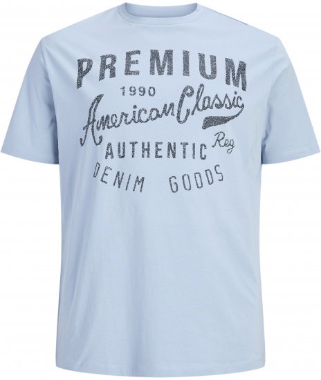 Jack & Jones Alex T-Shirt Bleu Clair - T-shirts - T-shirts Homme Grande Taille