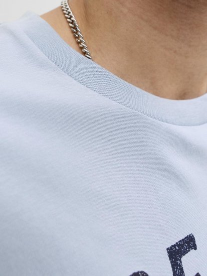 Jack & Jones Alex T-Shirt Bleu Clair - T-shirts - T-shirts Homme Grande Taille