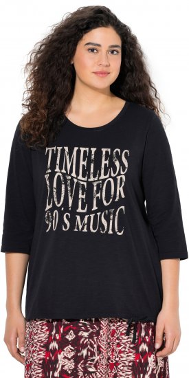 Ulla Popken Timeless Love 3/4 Sleeve Graphic Tee - T-shirts - 