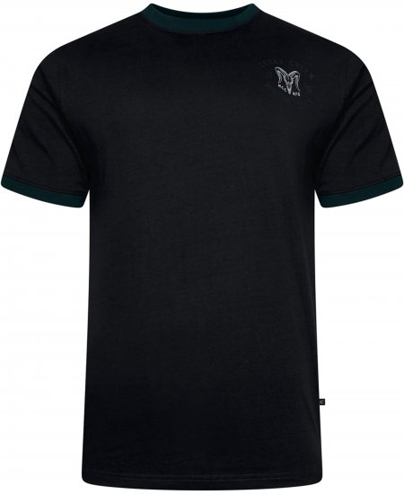 Kam Jeans 5793 Cedar Creek Reverse Print Tee Black - T-shirts - T-shirts Homme Grande Taille