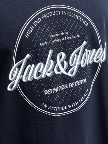Jack & Jones Dover Denim O-Neck T-Shirt Blue - T-shirts - T-shirts Homme Grande Taille