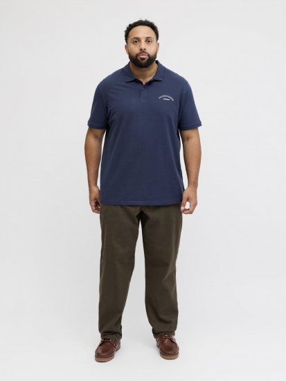 Jack & Jones College Logo Short Sleeve Polo Shirt Blue - Polos - Polos homme grande taille