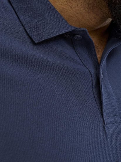 Jack & Jones College Logo Short Sleeve Polo Shirt Blue - Polos - Polos homme grande taille