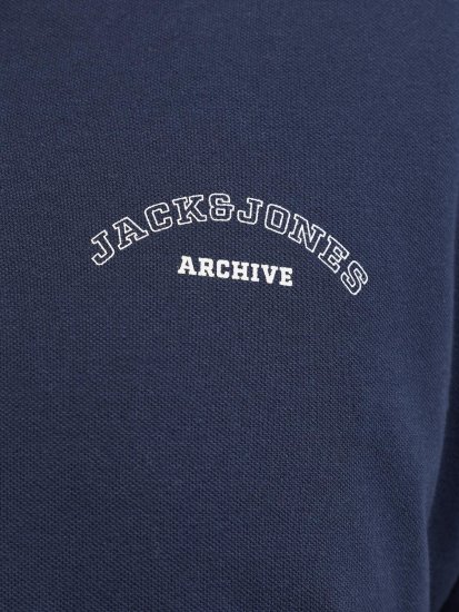 Jack & Jones College Logo Short Sleeve Polo Shirt Blue - Polos - Polos homme grande taille