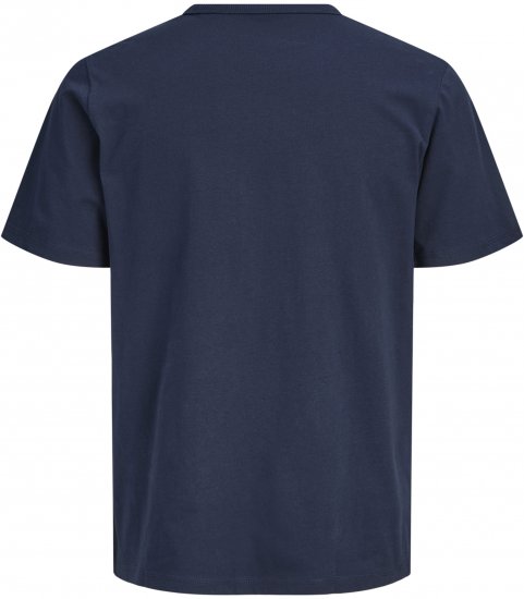 Jack & Jones College Logo Crew Neck T-Shirt Blue - T-shirts - T-shirts Homme Grande Taille